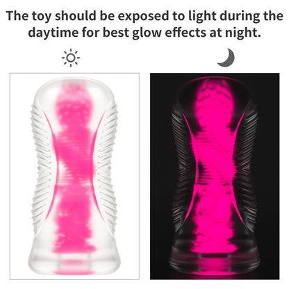 LOVETOY - LUMINO PLAY MASTURBATOR PINK GLOW 6.0