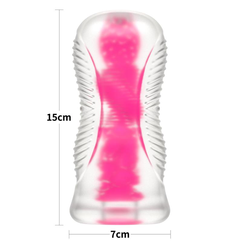 LOVETOY - LUMINO PLAY MASTURBATOR PINK GLOW 6.0