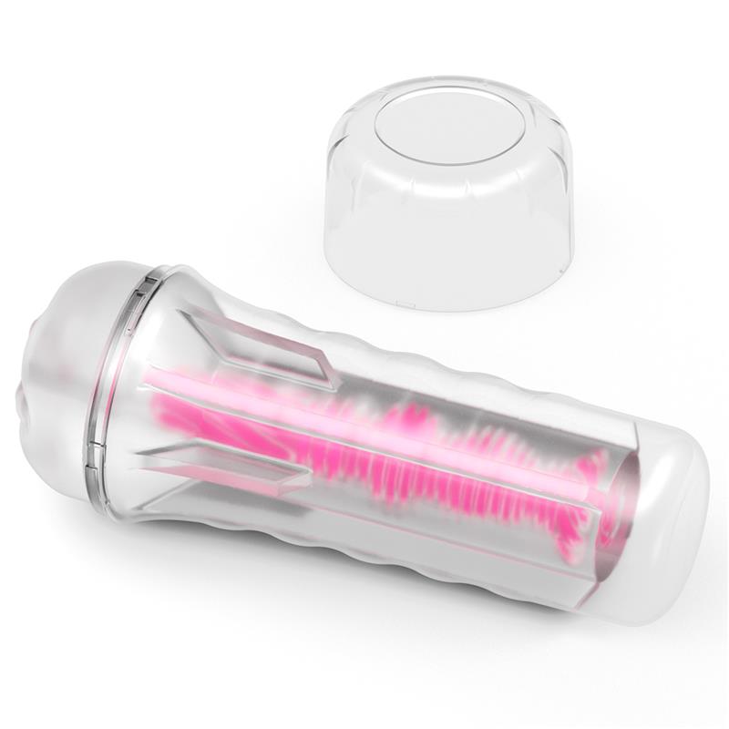 LOVETOY - LUMINO PLAY MASTURBATOR PINK GLOW 8.5