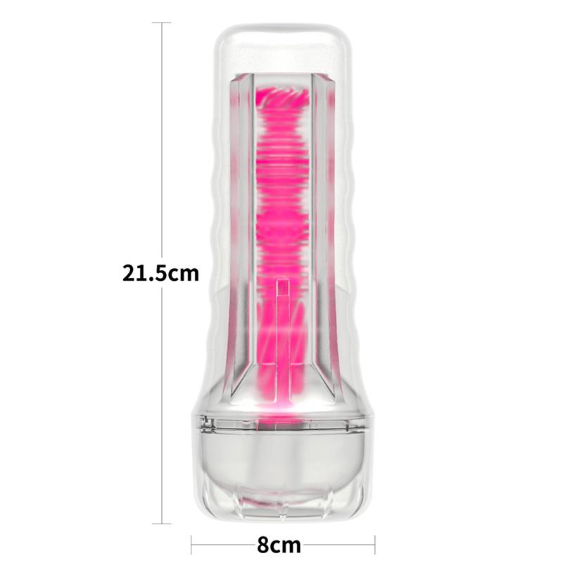 LOVETOY - LUMINO PLAY MASTURBATOR PINK GLOW 8.5