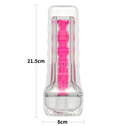 LOVETOY - LUMINO PLAY MASTURBATOR PINK GLOW 8.5