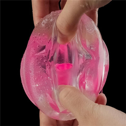 LOVETOY - LUMINO PLAY MASTURBATOR PINK GLOW 8.5