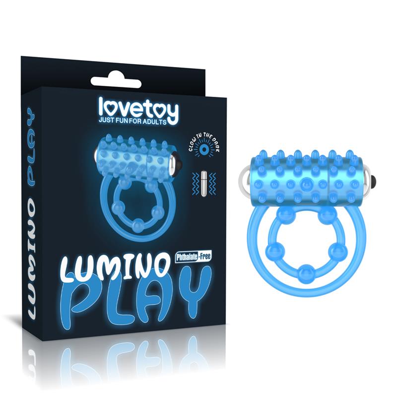 LOVETOY - LUMINO PLAY VIBRATIN RING BLUE LIGHT