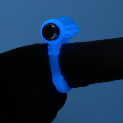 LOVETOY - LUMINO PLAY VIBRATING PENIS RING BLUE LIGHT