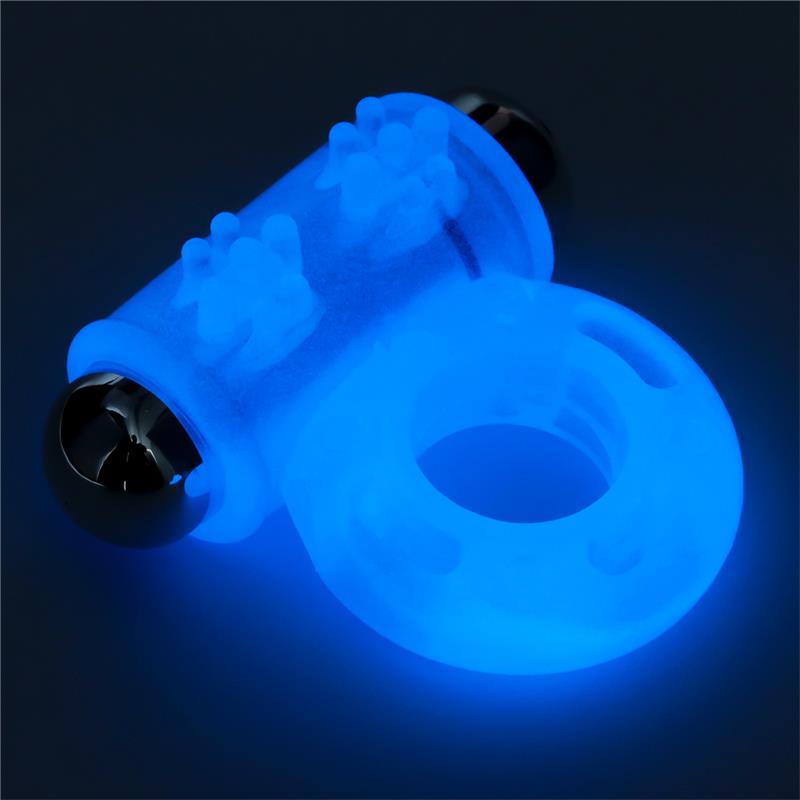 LOVETOY - LUMINO PLAY VIBRATING PENIS RING BLUE LIGHT