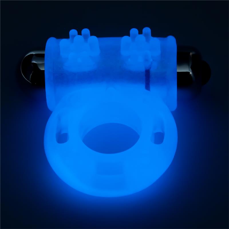 LOVETOY - LUMINO PLAY VIBRATING PENIS RING BLUE LIGHT