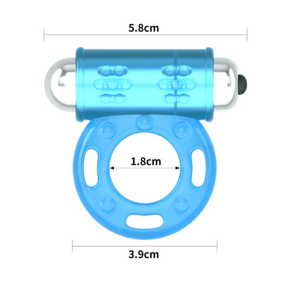 LOVETOY - LUMINO PLAY VIBRATING PENIS RING BLUE LIGHT
