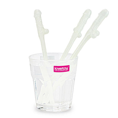 LOVETOY - LUMINOUS WILLY STRAWS PACK OF 9