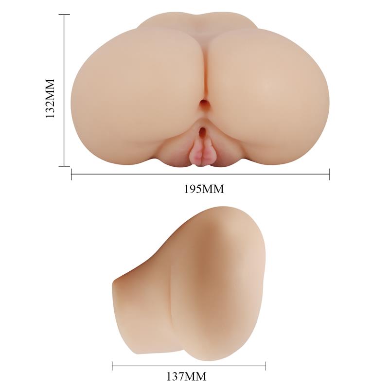 CRAZY BULL - LUNA VIBRATING REALISTIC MASTURBATOR VAGINA AND ANUS
