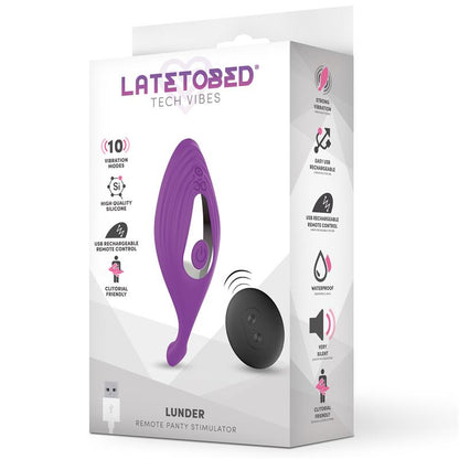LATETOBED - LUNDER PANTY STIMULATOR WITH REMOTE CONTROL USB