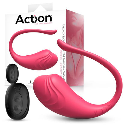 ACTION - LUVIA VIBRATING EGG WITH REMOTE CONTROL PINK