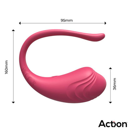 ACTION - LUVIA VIBRATING EGG WITH REMOTE CONTROL PINK