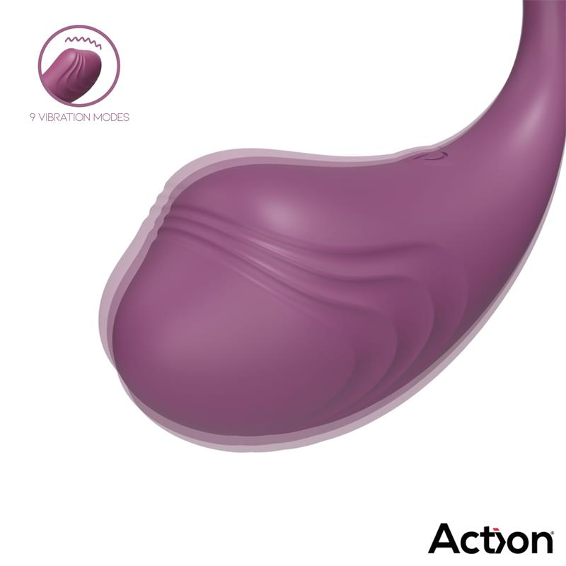 ACTION - LUVIA VIBRATING PURPLE EGG W/REMOTE CL.120