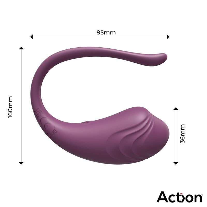 ACTION - LUVIA VIBRATING PURPLE EGG W/REMOTE CL.120