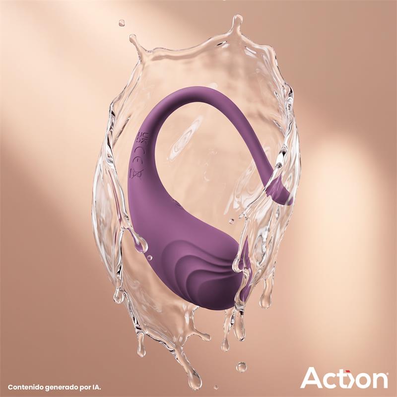 ACTION - LUVIA VIBRATING PURPLE EGG W/REMOTE CL.120