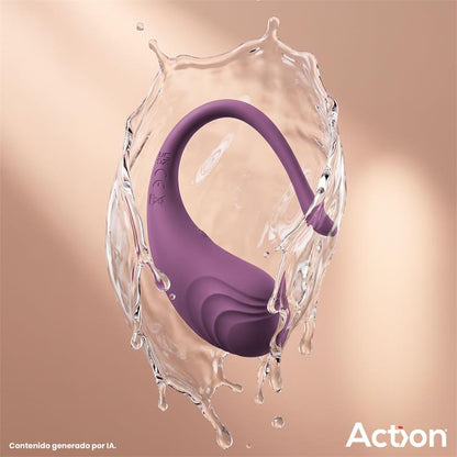 ACTION - LUVIA VIBRATING PURPLE EGG W/REMOTE CL.120