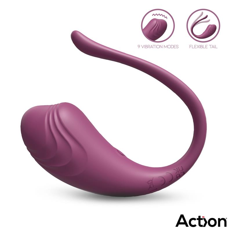 ACTION - LUVIA VIBRATING PURPLE EGG W/REMOTE CL.120