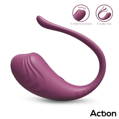 ACTION - LUVIA VIBRATING PURPLE EGG W/REMOTE CL.120