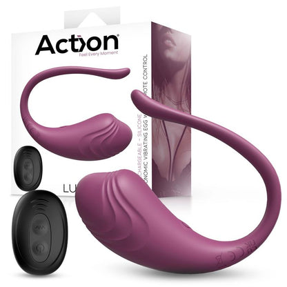 ACTION - LUVIA VIBRATING PURPLE EGG W/REMOTE CL.120