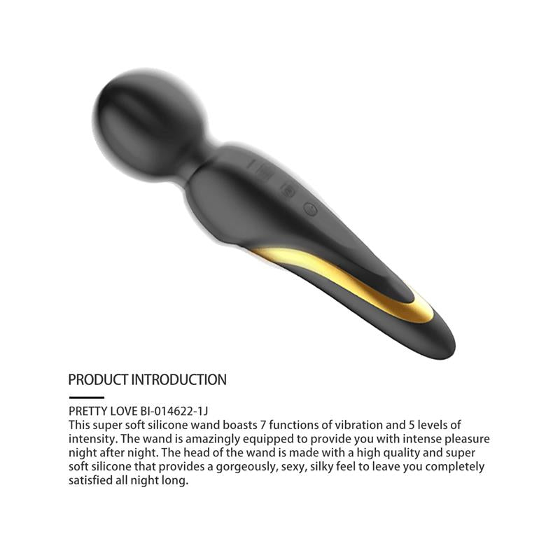 PRETTYLOVE - LUXURY SET QUEENS WITH 12 TOYS BLACK AND 18K GOLD