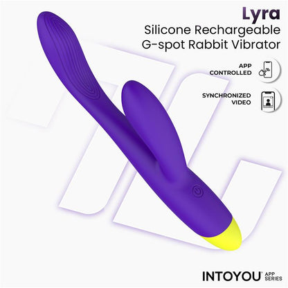INTOYOU APP SERIES - LYRA G-SPOT RABBIT VIBRATOR WITH APP PURPLE
