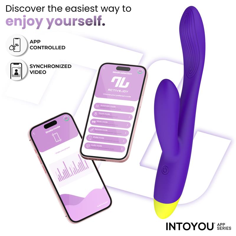INTOYOU APP SERIES - LYRA G-SPOT RABBIT VIBRATOR WITH APP PURPLE