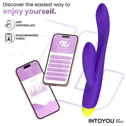 INTOYOU APP SERIES - LYRA G-SPOT RABBIT VIBRATOR WITH APP PURPLE