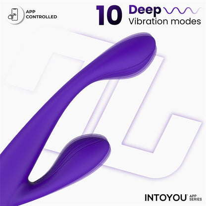 INTOYOU APP SERIES - LYRA G-SPOT RABBIT VIBRATOR WITH APP PURPLE