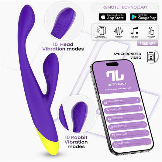 INTOYOU APP SERIES - LYRA G-SPOT RABBIT VIBRATOR WITH APP PURPLE