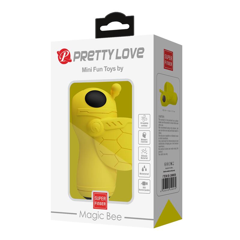 PRETTYLOVE - MAGIC BEE FINGER STIMULATOR WITH TAPPPING
