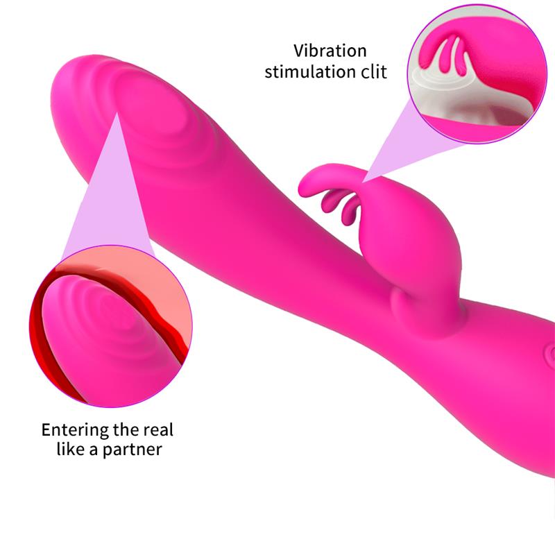 NALONE - MAGIC STICK RABBIT VIBE WITH PULSATION FUCHSIA