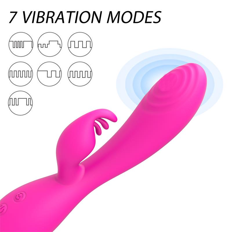 NALONE - MAGIC STICK RABBIT VIBE WITH PULSATION FUCHSIA