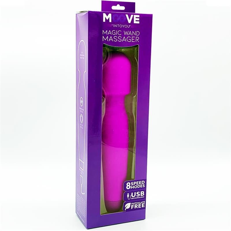 MOOVE - MAGIC WAND MASSAGER SILICONE PURPLE