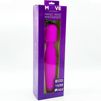 MOOVE - MAGIC WAND MASSAGER SILICONE PURPLE
