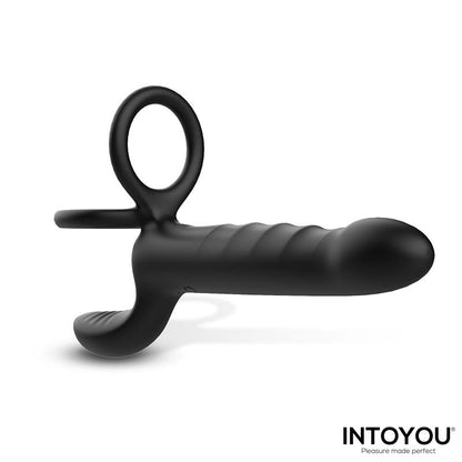 INTOYOU - MAGNOR DILDO WITH DOUBLE RING AND BALLS STIMULATOR