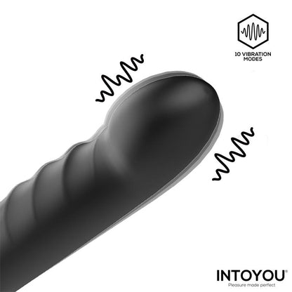 INTOYOU - MAGNOR DILDO WITH DOUBLE RING AND BALLS STIMULATOR