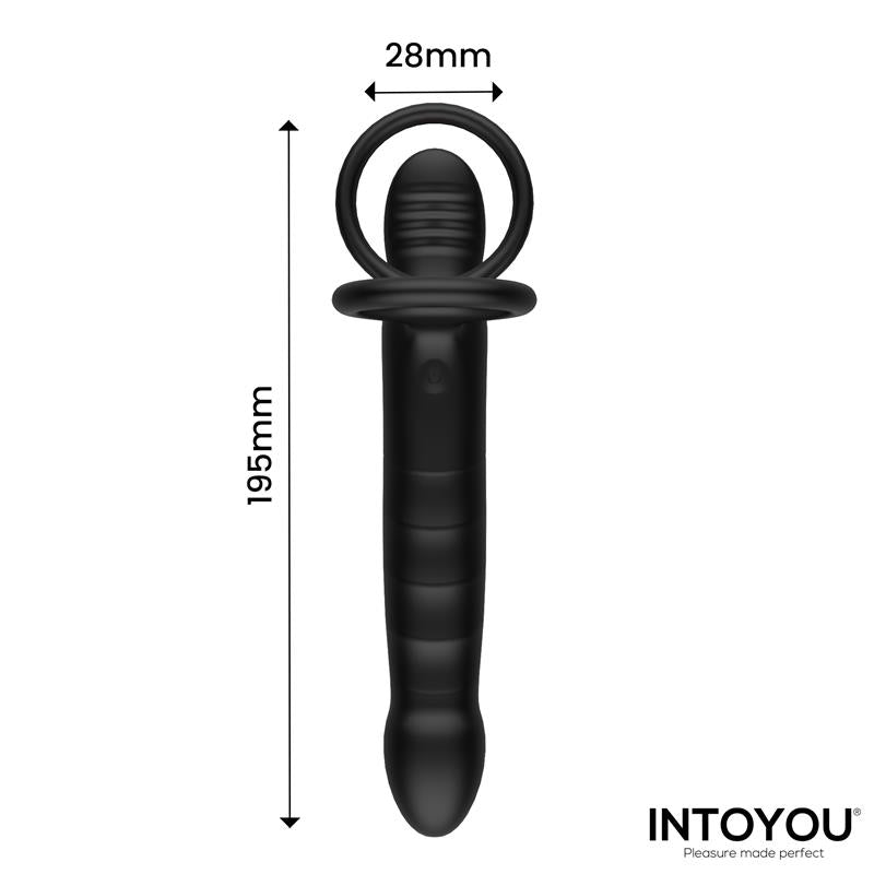 INTOYOU - MAGNOR DILDO WITH DOUBLE RING AND BALLS STIMULATOR