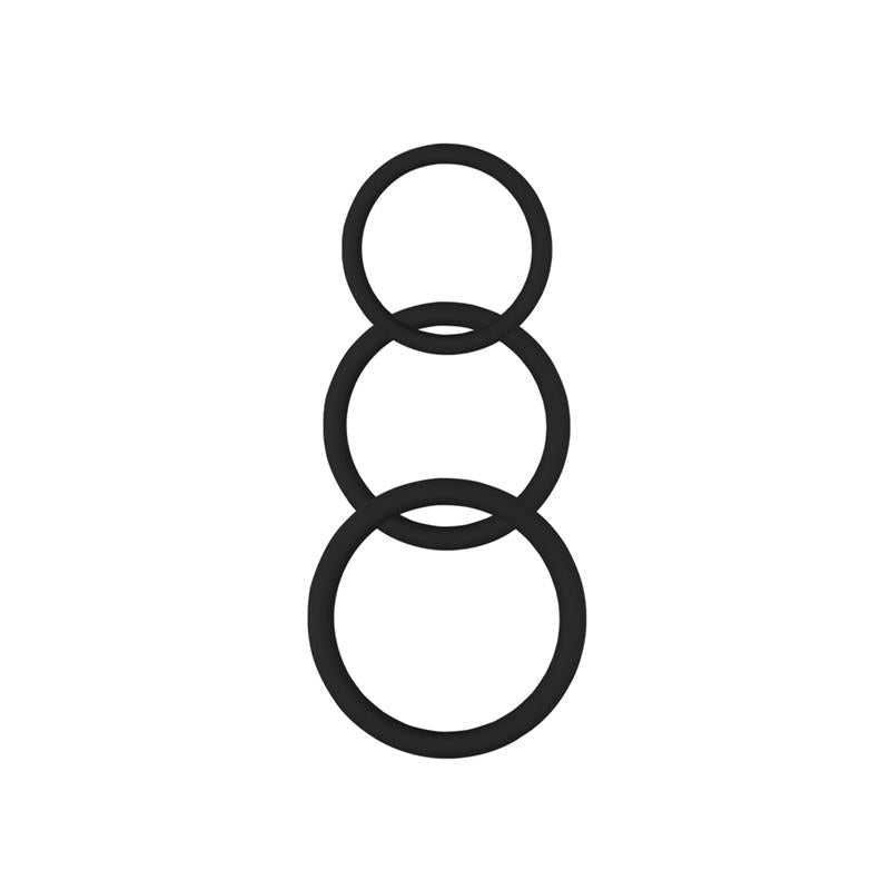 CHISA - MAGNUM FORCE COCK RING SILICONE BLACK