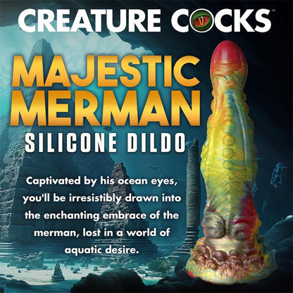 CREATURE COCKS - MAJESTIC MERMAN SILICONE DILDO