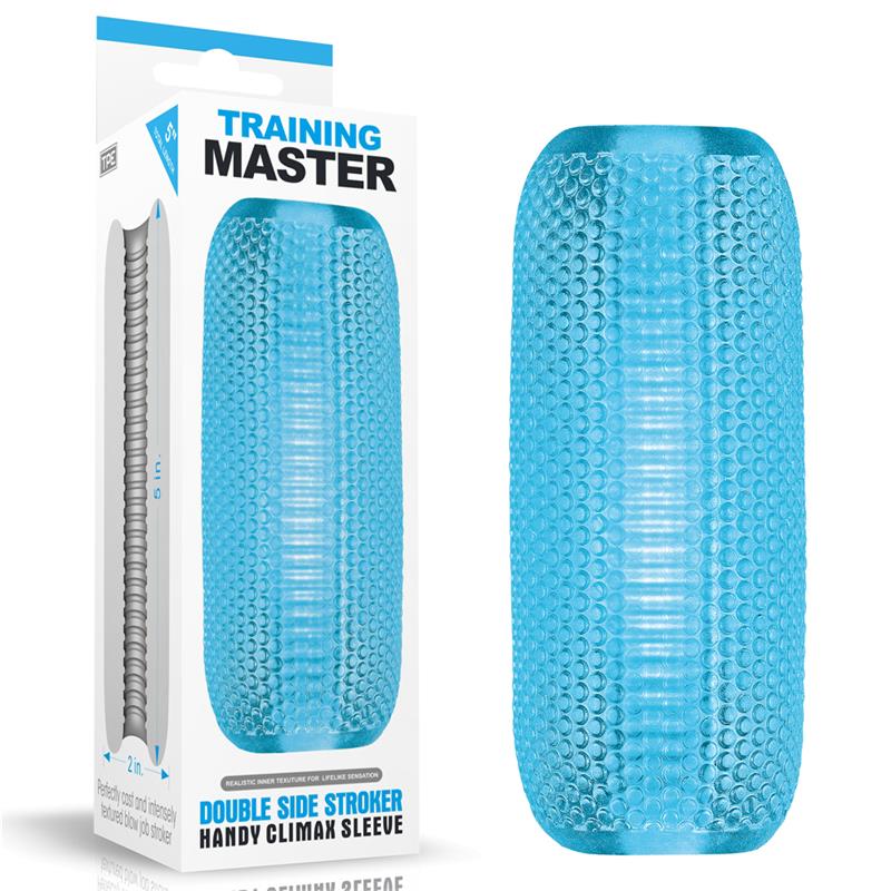 LOVETOY - MALE MASTURBATOR DOUBLE SIDE STROKER BLUE