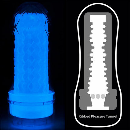 LOVETOY - MALE MASTURBATOR LUMINO BLUE LIGHT