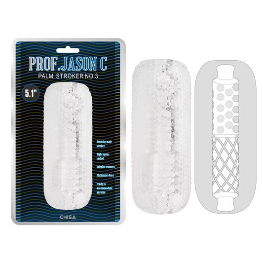 CHISA - MALE MASTURBATOR PALM STROKER NO. 3 - 4.9  CLEAR
