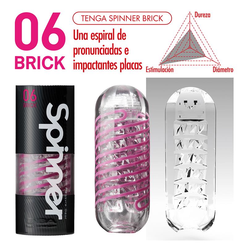 TENGA - MALE MASTURBATOR SPINNER 06 BRICK