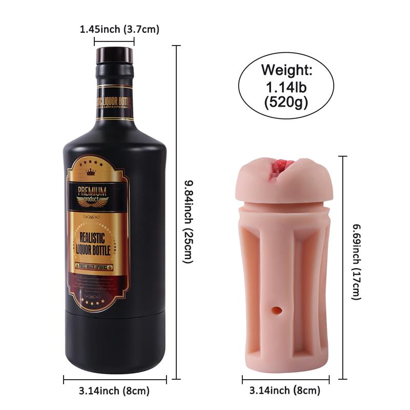 SHEQU - MALE MASTURBATOR VAGINA LIQUOR BOTTLE