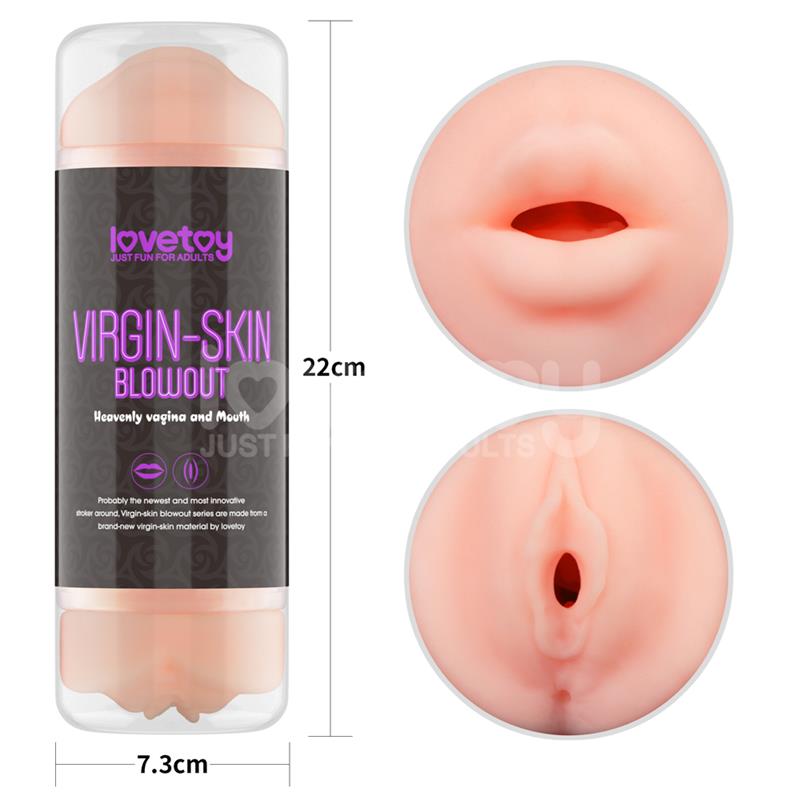 LOVETOY - MALE MASTURBATOR VIRGIN-SKIN VAGINA AND MOUNTH