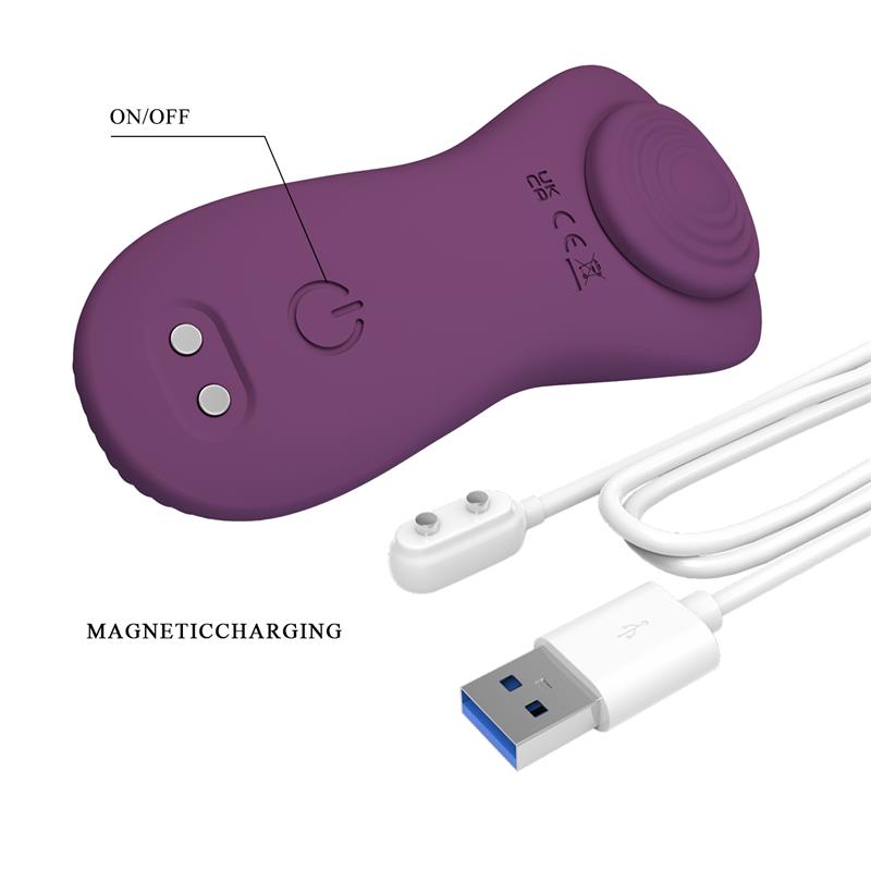 PRETTYLOVE - MANE PANTY VIBRATOR WITH APP PURPLE
