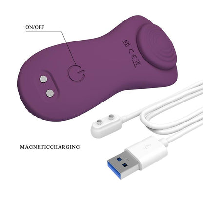 PRETTYLOVE - MANE PANTY VIBRATOR WITH APP PURPLE