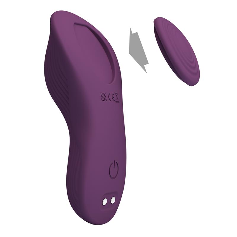 PRETTYLOVE - MANE PANTY VIBRATOR WITH APP PURPLE