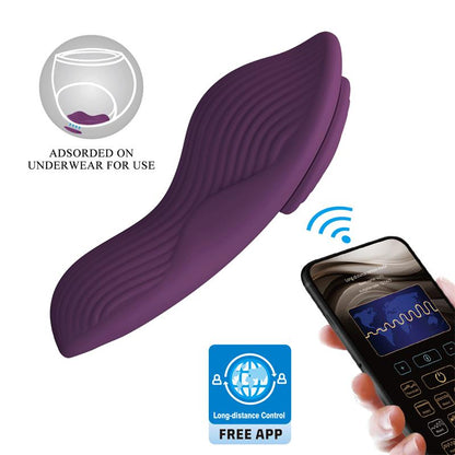 PRETTYLOVE - MANE PANTY VIBRATOR WITH APP PURPLE