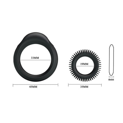 BAILE - MANHOOD SET OF 2 COCK RING